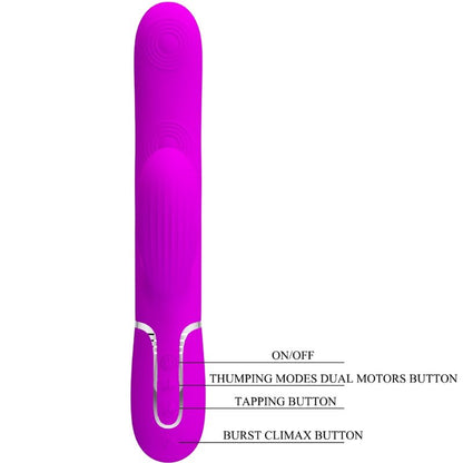 PRETTY LOVE - PERLITA MULTIFUNCTION 3 IN 1 G-SPOT VIBRATOR VIOLET - My naughty haven #