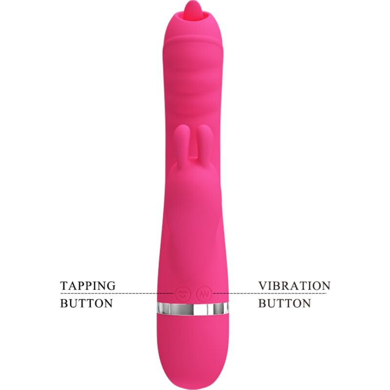 PRETTY LOVE - PHOENIX MULTIFUNCTION RABBIT VIBRATOR PINK - My naughty haven #