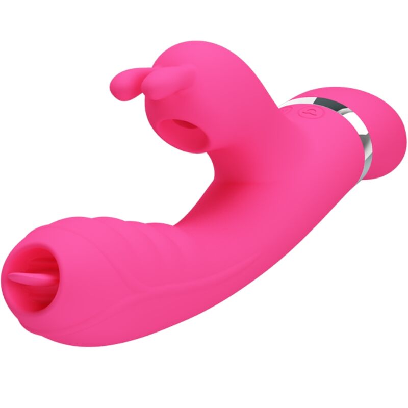 PRETTY LOVE - PHOENIX MULTIFUNCTION RABBIT VIBRATOR PINK - My naughty haven #