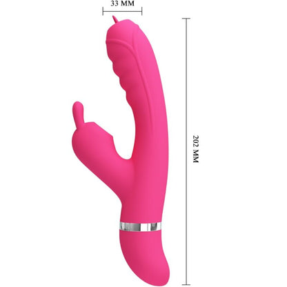 PRETTY LOVE - PHOENIX MULTIFUNCTION RABBIT VIBRATOR PINK - My naughty haven #