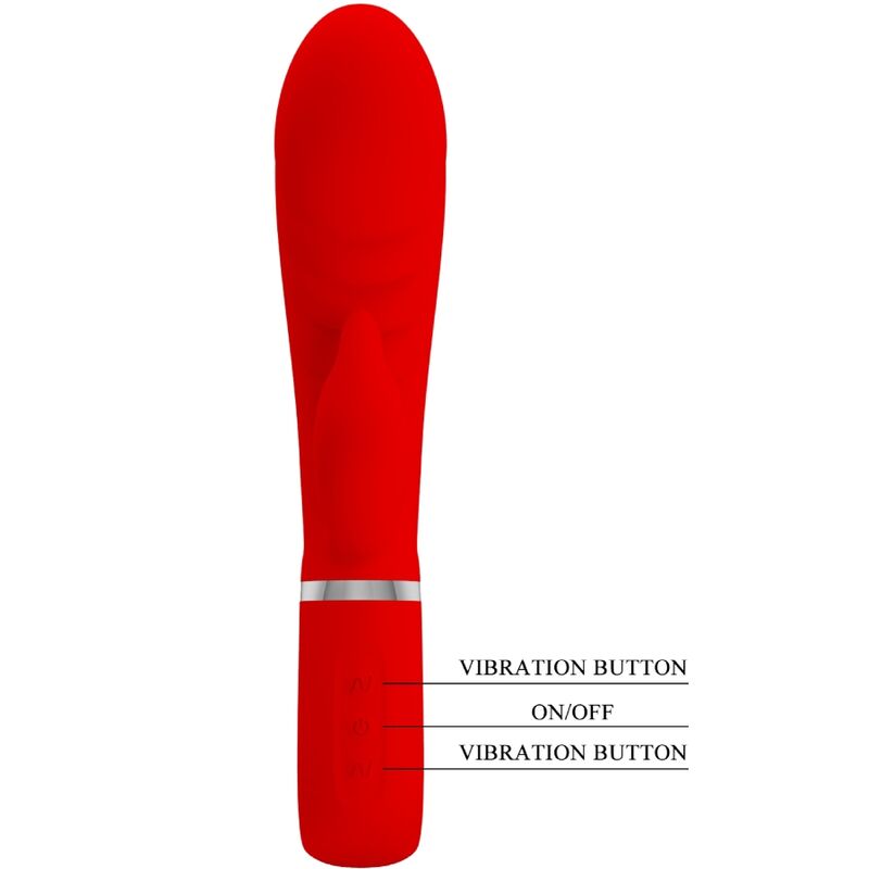 PRETTY LOVE - PRESCOTT MULTIFUNCTION G-SPOT VIBRATOR RED - My naughty haven #