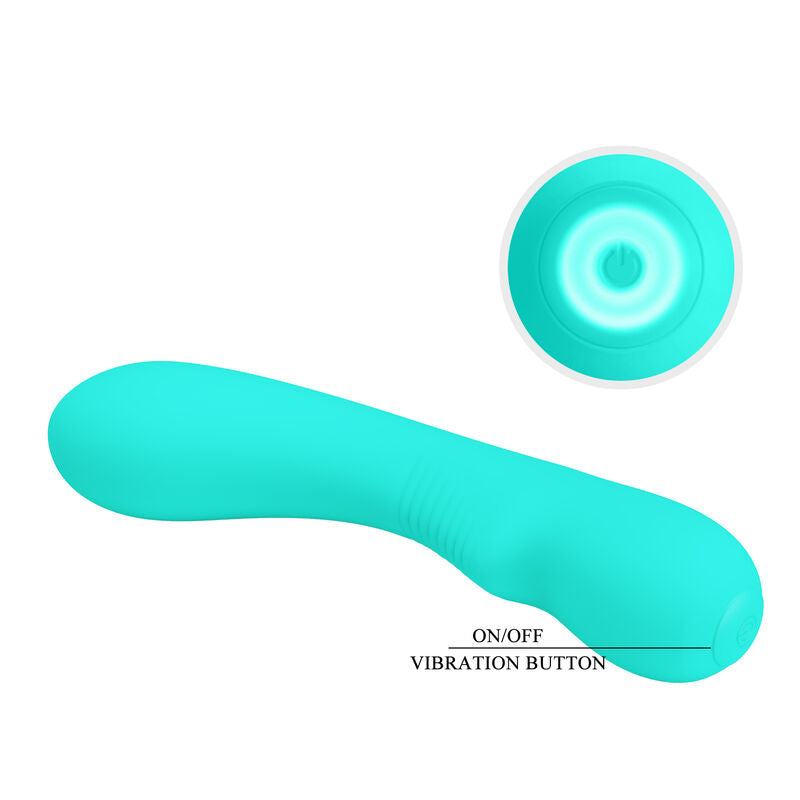 PRETTY LOVE - PRESCOTT RECHARGEABLE VIBRATOR AQUA GREEN - My naughty haven #