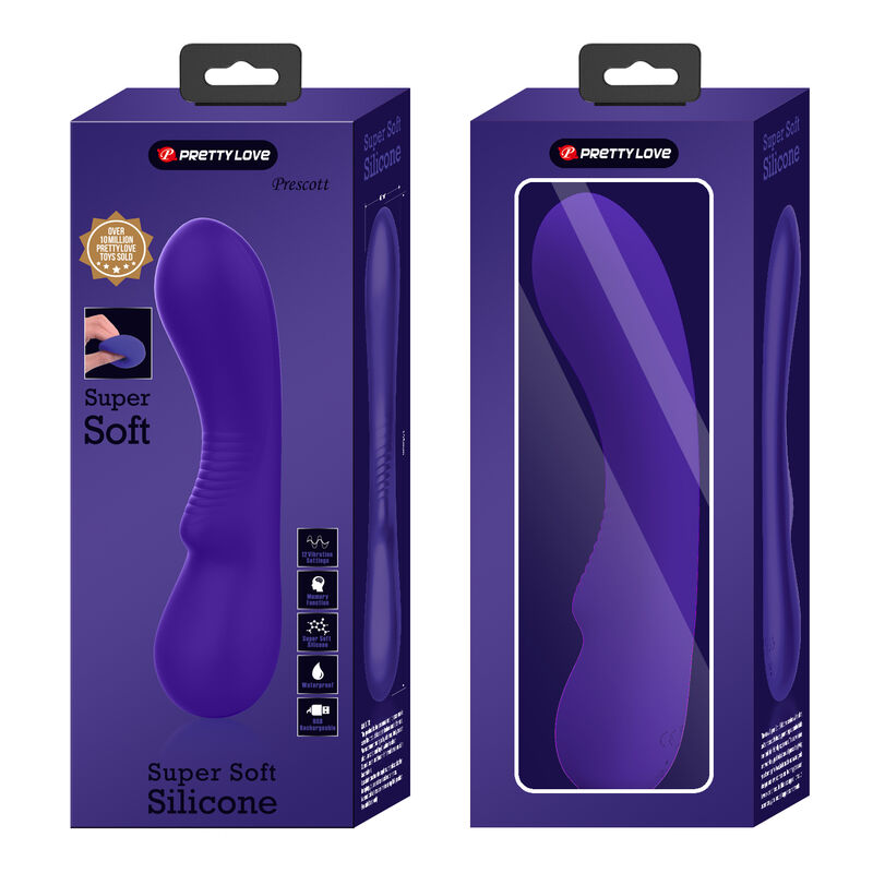 PRETTY LOVE - PRESCOTT RECHARGEABLE VIBRATOR PURPLE - My naughty haven #