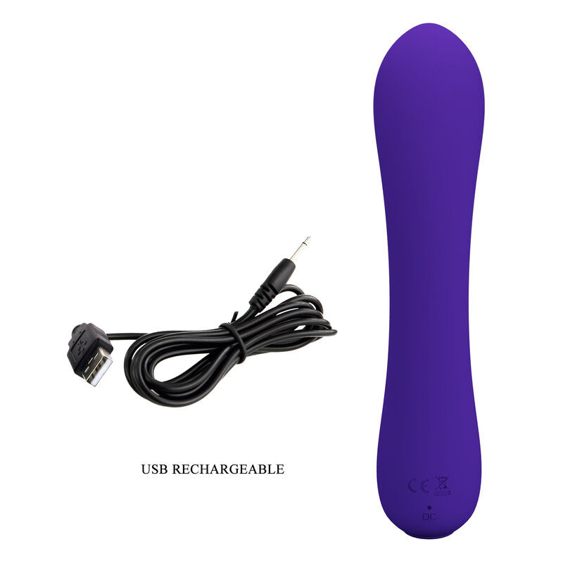 PRETTY LOVE - PRESCOTT RECHARGEABLE VIBRATOR PURPLE - My naughty haven #