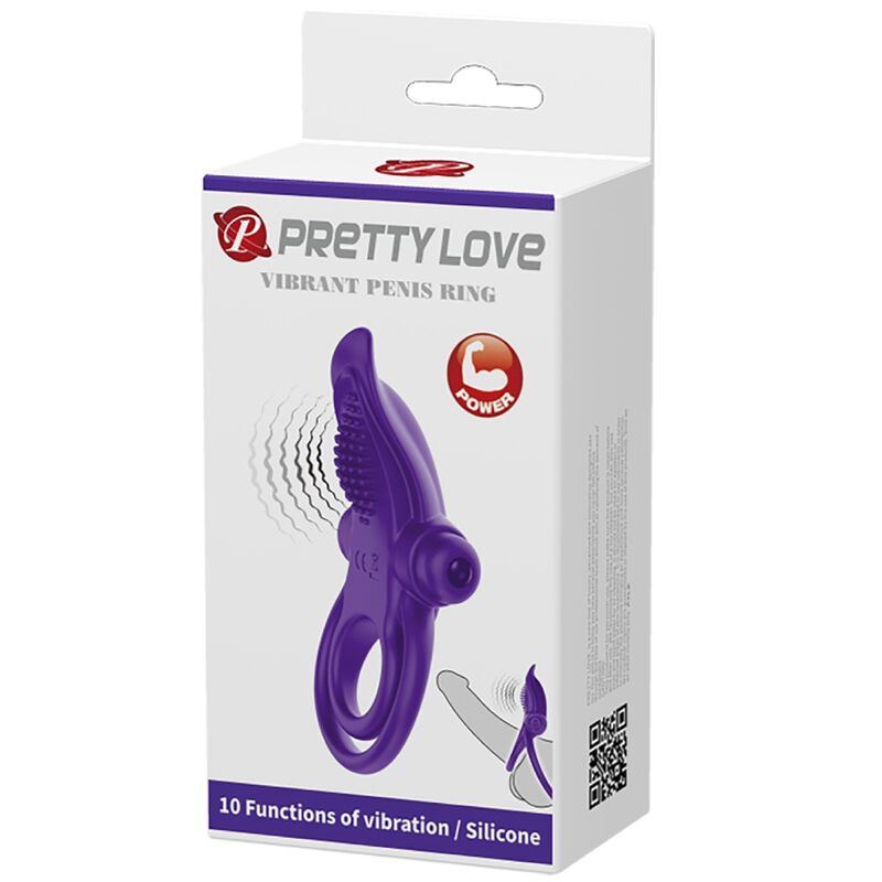 PRETTY LOVE - PURPLE VIBRATING PENIS RING - My naughty haven #