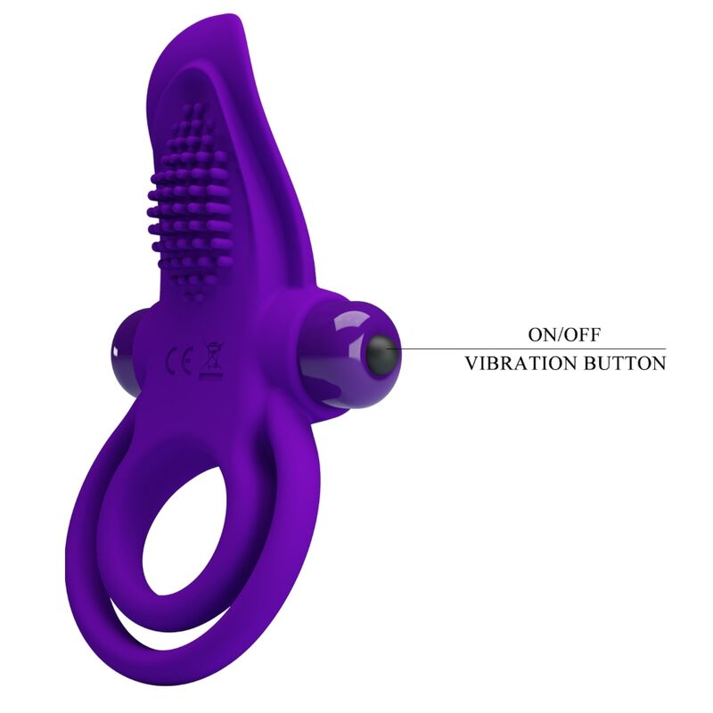 PRETTY LOVE - PURPLE VIBRATING PENIS RING - My naughty haven #