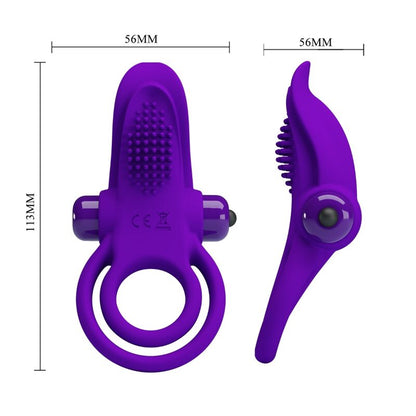 PRETTY LOVE - PURPLE VIBRATING PENIS RING - My naughty haven #