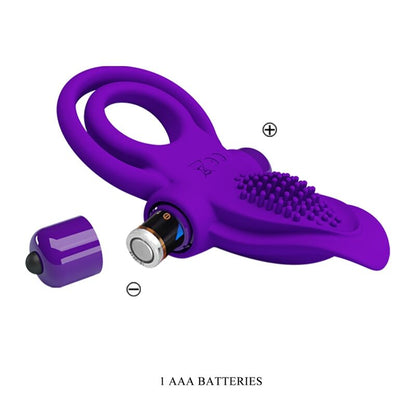 PRETTY LOVE - PURPLE VIBRATING PENIS RING - My naughty haven #