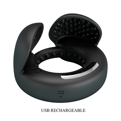 PRETTY LOVE - QUENTIN PENIS RING WITH TESTICULAR STIMULATOR - My naughty haven #