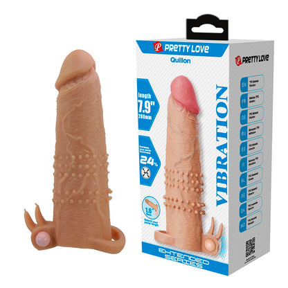PRETTY LOVE - QUILLON PENIS SLEEVE WITH CLITORAL STIMULATOR AND VIBRATION - My naughty haven #