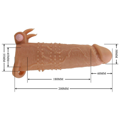 PRETTY LOVE - QUILLON PENIS SLEEVE WITH CLITORAL STIMULATOR AND VIBRATION - My naughty haven #