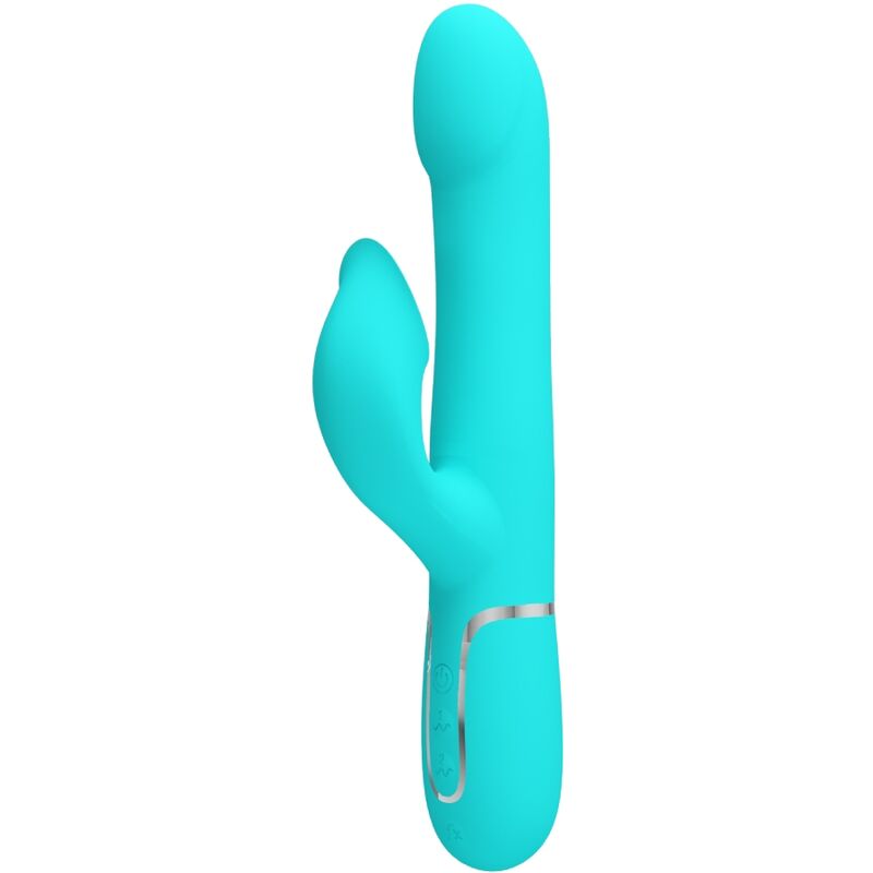 PRETTY LOVE - RABBIT VIBRATOR PEARLS AQUA GREEN - My naughty haven #