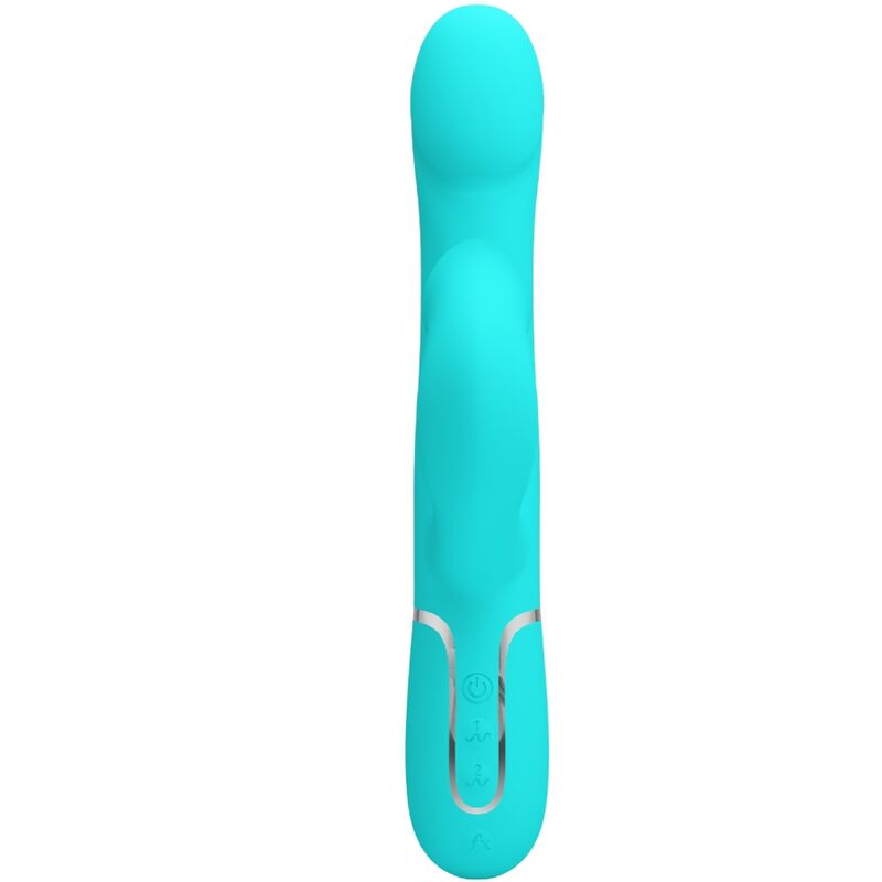 PRETTY LOVE - RABBIT VIBRATOR PEARLS AQUA GREEN - My naughty haven #