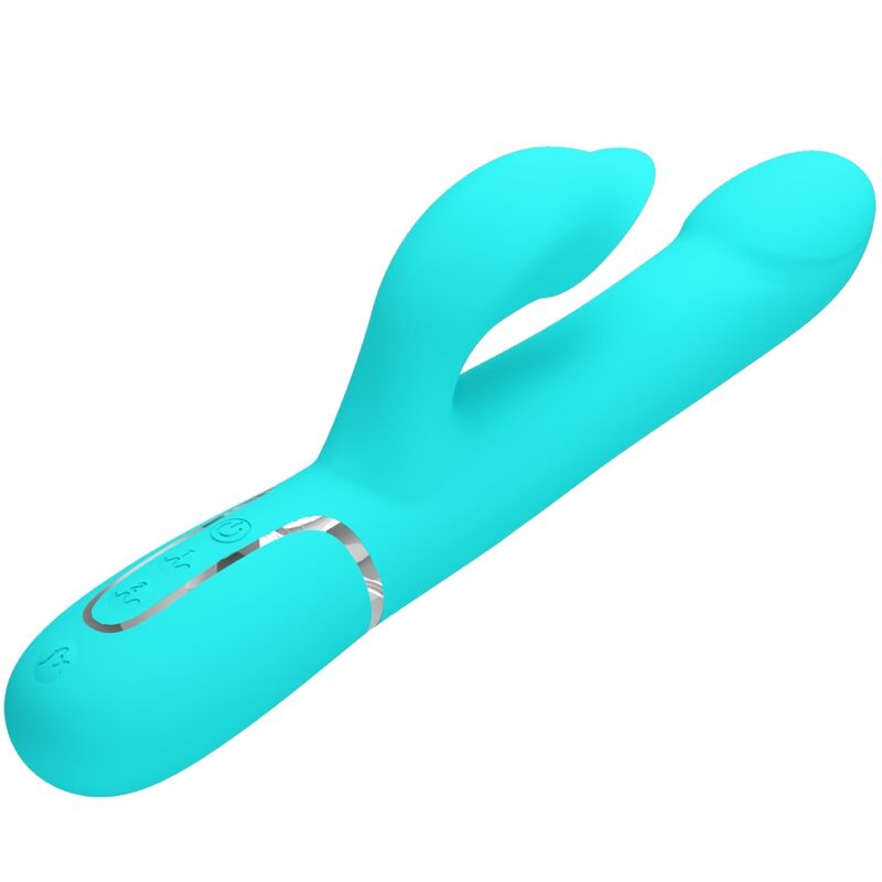 PRETTY LOVE - RABBIT VIBRATOR PEARLS AQUA GREEN - My naughty haven #