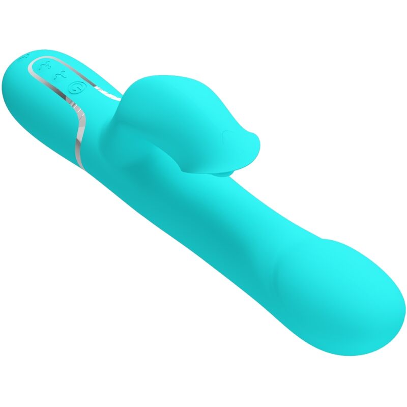 PRETTY LOVE - RABBIT VIBRATOR PEARLS AQUA GREEN - My naughty haven #
