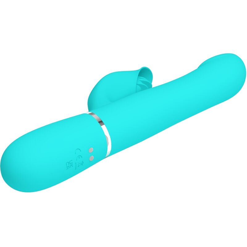 PRETTY LOVE - RABBIT VIBRATOR PEARLS AQUA GREEN - My naughty haven #