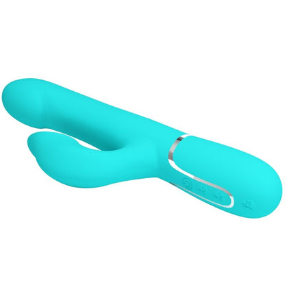 PRETTY LOVE - RABBIT VIBRATOR PEARLS AQUA GREEN - My naughty haven #