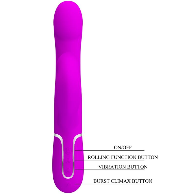 PRETTY LOVE - RABBIT VIBRATOR PEARLS VIOLET - My naughty haven #