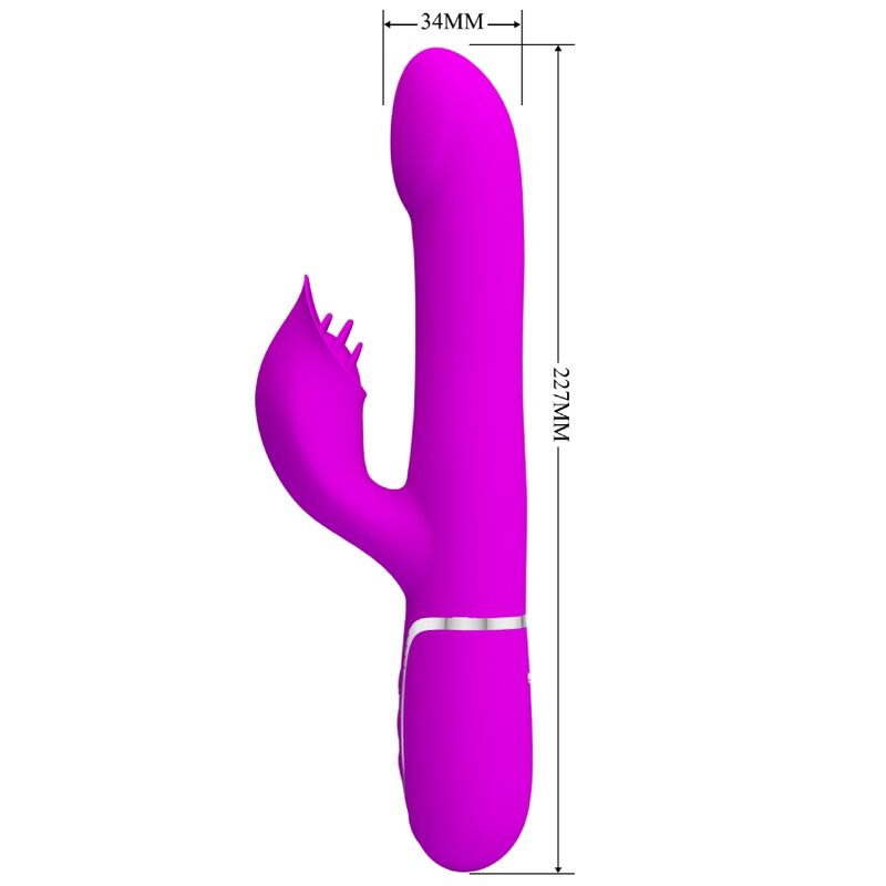 PRETTY LOVE - RABBIT VIBRATOR PEARLS VIOLET - My naughty haven #