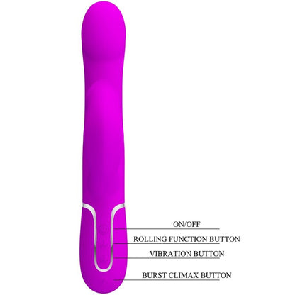 PRETTY LOVE - RABBIT VIBRATOR PEARLS VIOLET - My naughty haven #