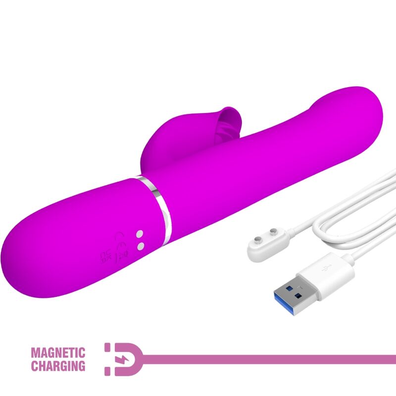 PRETTY LOVE - RABBIT VIBRATOR PEARLS VIOLET - My naughty haven #