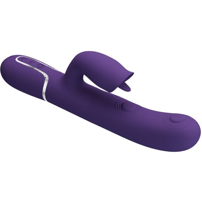 PRETTY LOVE - RABBIT VIBRATOR WITH LICKING PURPLE - My naughty haven #