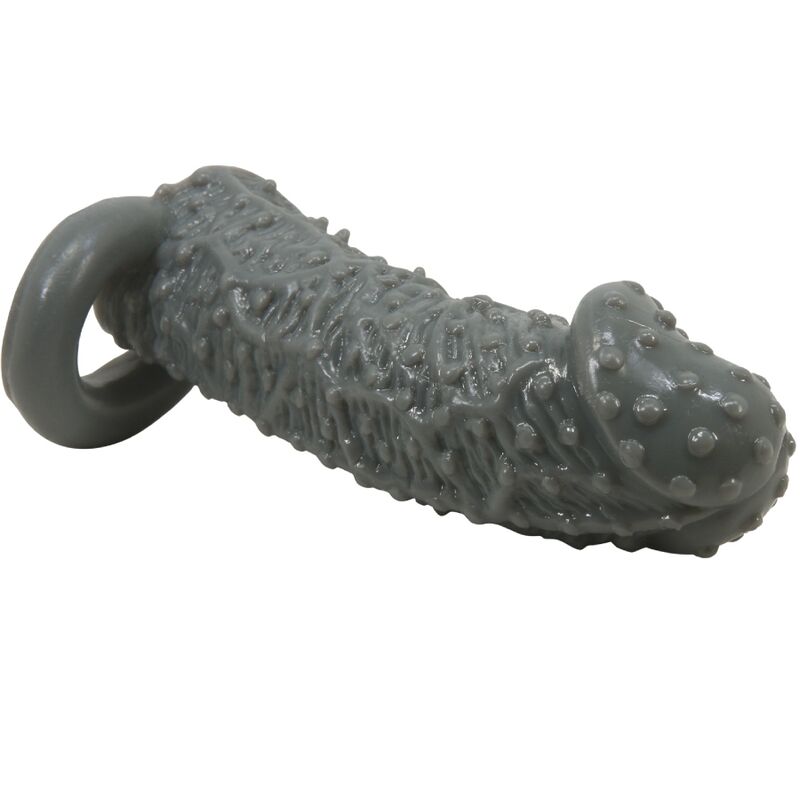 PRETTY LOVE - REALISTIC PENIS ENLARGER AND DELAY SLEEVE MODEL 2 GREY - My naughty haven #