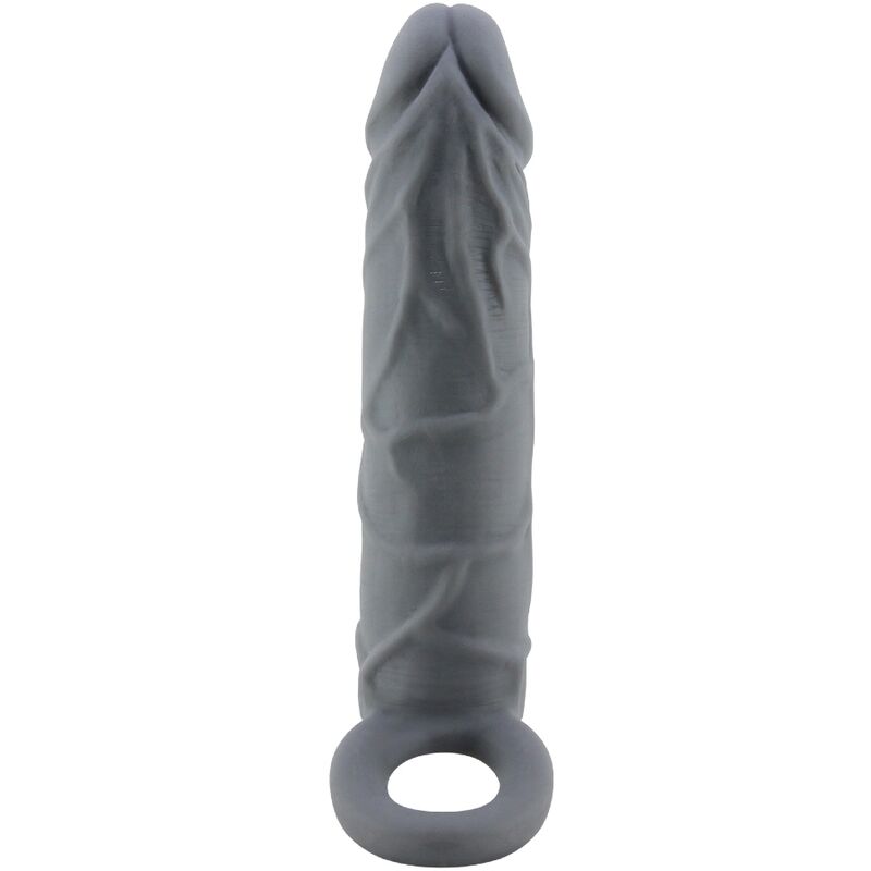 PRETTY LOVE - REALISTIC SKIN PENIS SLEEVE DARK GREY - My naughty haven #