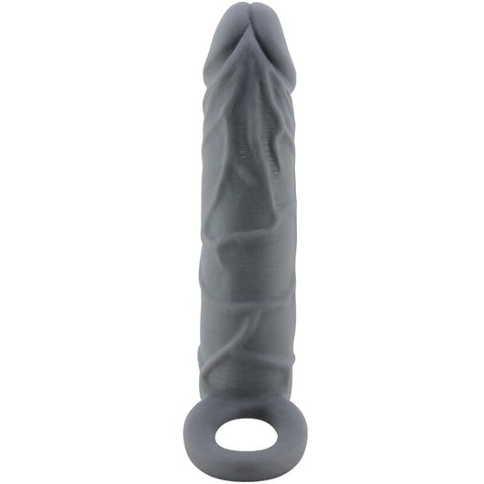 PRETTY LOVE - REALISTIC SKIN PENIS SLEEVE DARK GREY - My naughty haven #