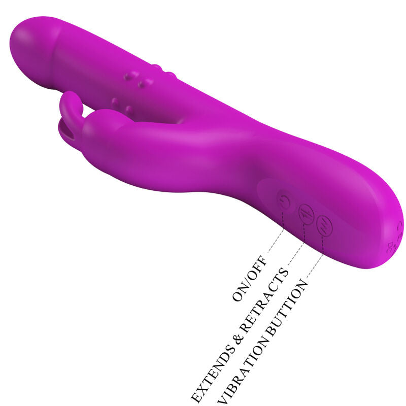 PRETTY LOVE - REESE VIBRATOR WITH PURPLE ROTATION - My naughty haven #