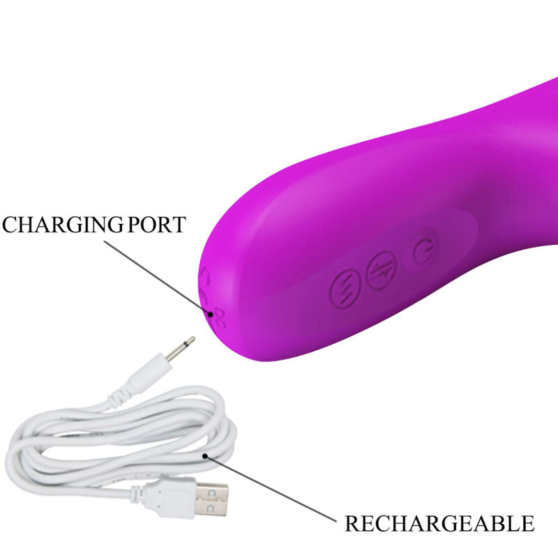 PRETTY LOVE - REESE VIBRATOR WITH PURPLE ROTATION - My naughty haven #