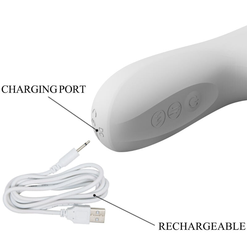 PRETTY LOVE - REESE VIBRATOR WITH SILVER ROTATION - My naughty haven #