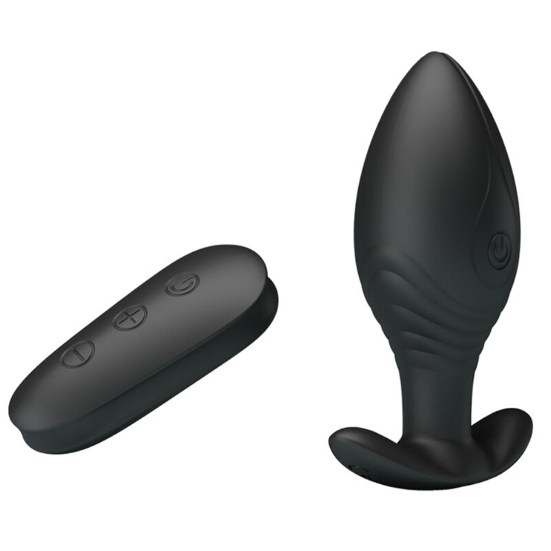 PRETTY LOVE - REGINA ANAL PLUG RECHARGEABLE VIBRATOR BLACK - My naughty haven #