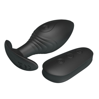 PRETTY LOVE - REGINA ANAL PLUG RECHARGEABLE VIBRATOR BLACK - My naughty haven #