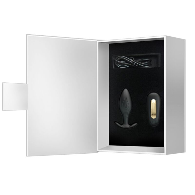 PRETTY LOVE - REGINA ANAL PLUG RECHARGEABLE VIBRATOR BLACK - My naughty haven #