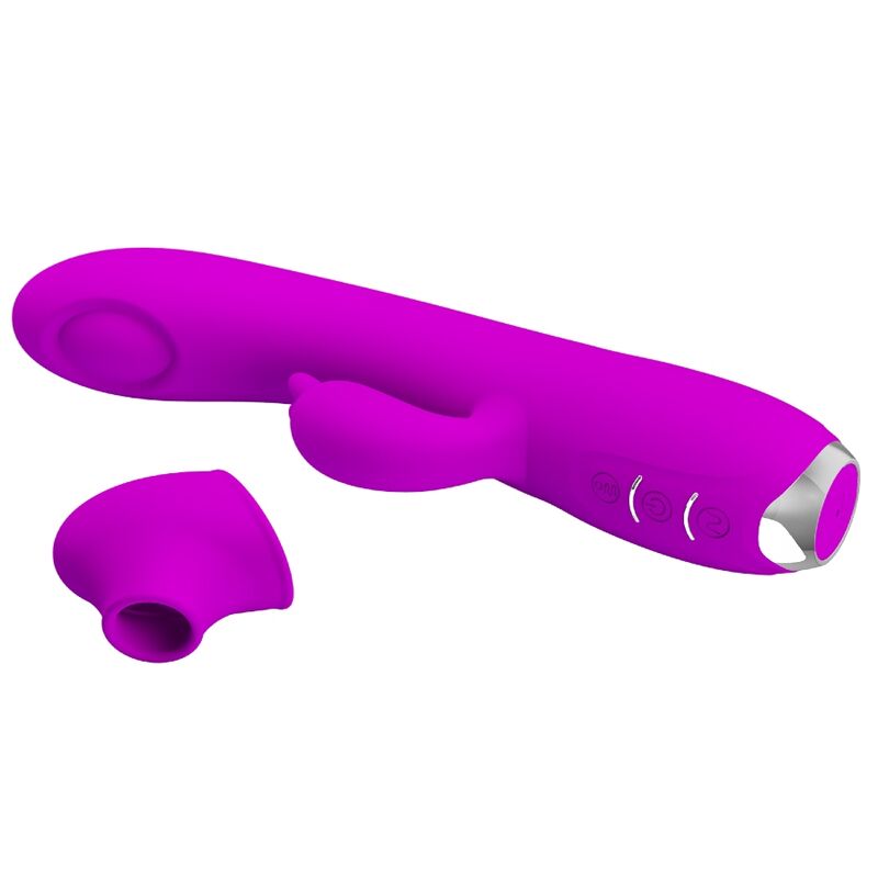 PRETTY LOVE - REGINA RECHARGEABLE VIBRATOR-SUCTION GEL PURPLE - My naughty haven #