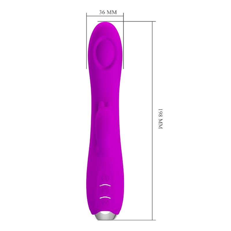 PRETTY LOVE - REGINA RECHARGEABLE VIBRATOR-SUCTION GEL PURPLE - My naughty haven #