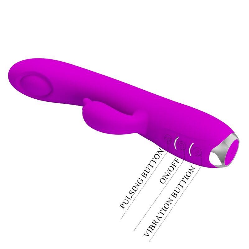 PRETTY LOVE - REGINA RECHARGEABLE VIBRATOR-SUCTION GEL PURPLE - My naughty haven #