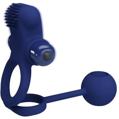 PRETTY LOVE - REMINGTON DOUBLE VIBRATING RING WITH PLUG BLUE - My naughty haven #