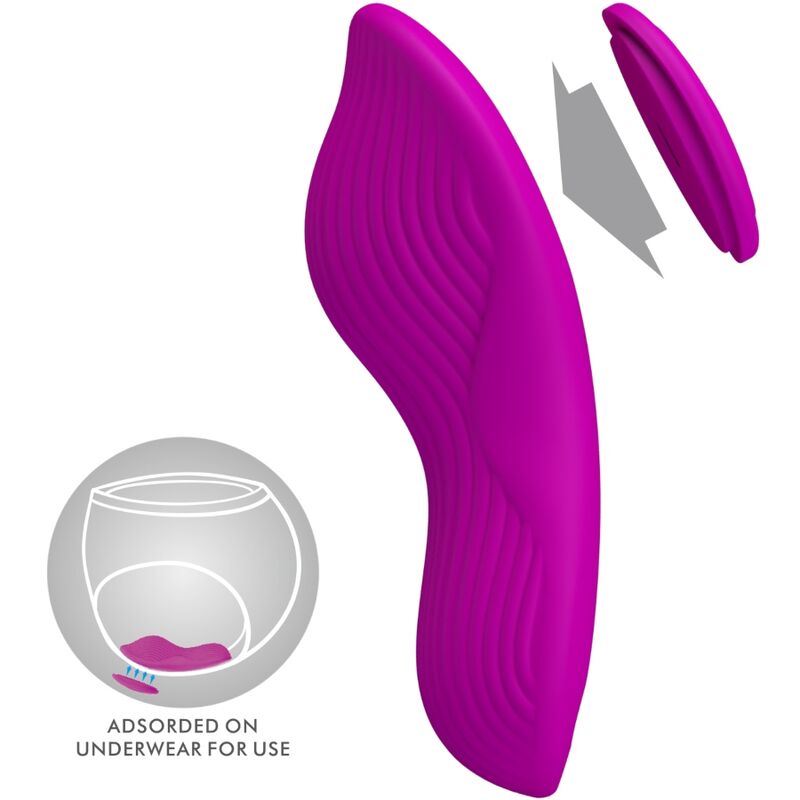 PRETTY LOVE - ROMARIO LAY-ON CLITORIS STIMULATOR REMOTE CONTROL PINK - My naughty haven #