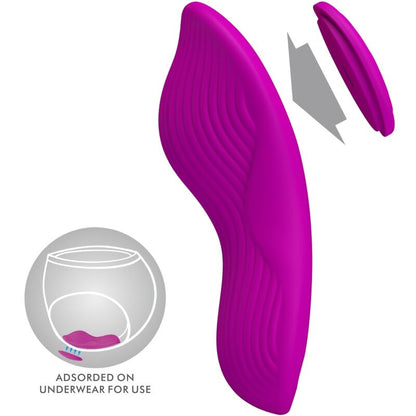 PRETTY LOVE - ROMARIO LAY-ON CLITORIS STIMULATOR REMOTE CONTROL PINK - My naughty haven #