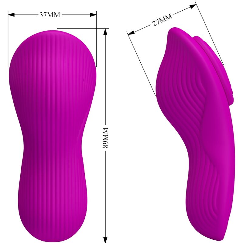 PRETTY LOVE - ROMARIO LAY-ON CLITORIS STIMULATOR REMOTE CONTROL PINK - My naughty haven #