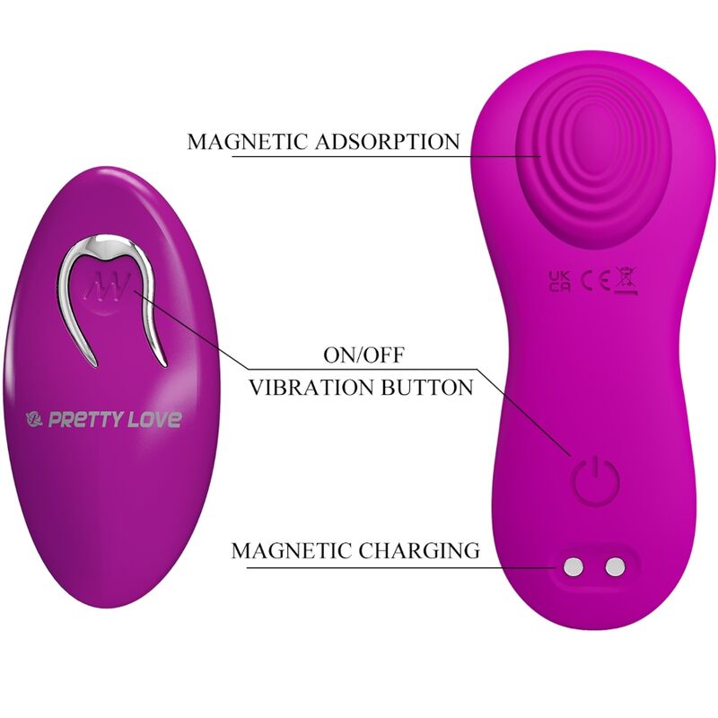 PRETTY LOVE - ROMARIO LAY-ON CLITORIS STIMULATOR REMOTE CONTROL PINK - My naughty haven #