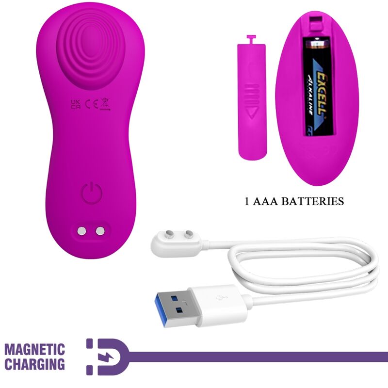 PRETTY LOVE - ROMARIO LAY-ON CLITORIS STIMULATOR REMOTE CONTROL PINK - My naughty haven #