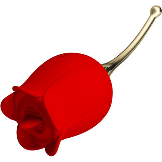 PRETTY LOVE - ROSE LOVER ROSE CLITORIS STIMULATOR 12 VIBRATIONS RED - My naughty haven #
