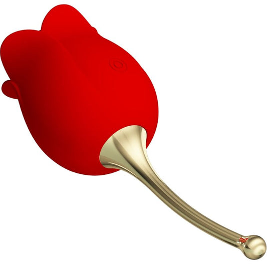 PRETTY LOVE - ROSE LOVER ROSE CLITORIS STIMULATOR 12 VIBRATIONS RED - My naughty haven #