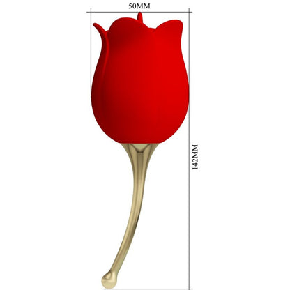 PRETTY LOVE - ROSE LOVER ROSE CLITORIS STIMULATOR 12 VIBRATIONS RED - My naughty haven #
