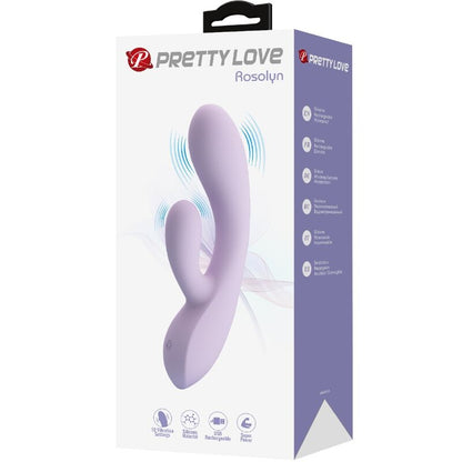 PRETTY LOVE - ROSOLYN RABBIT VIBRATOR 10 VIBRATIONS PURPLE - My naughty haven #