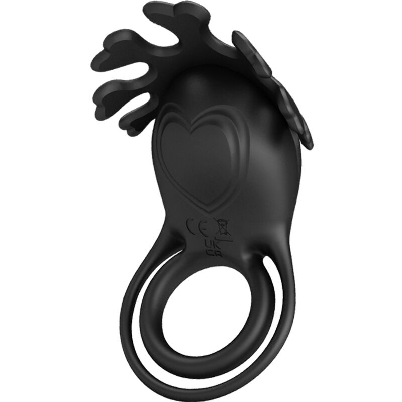 PRETTY LOVE - RUBEN VIBRATOR RING 7 VIBRATIONS BLACK SILICONE - My naughty haven #