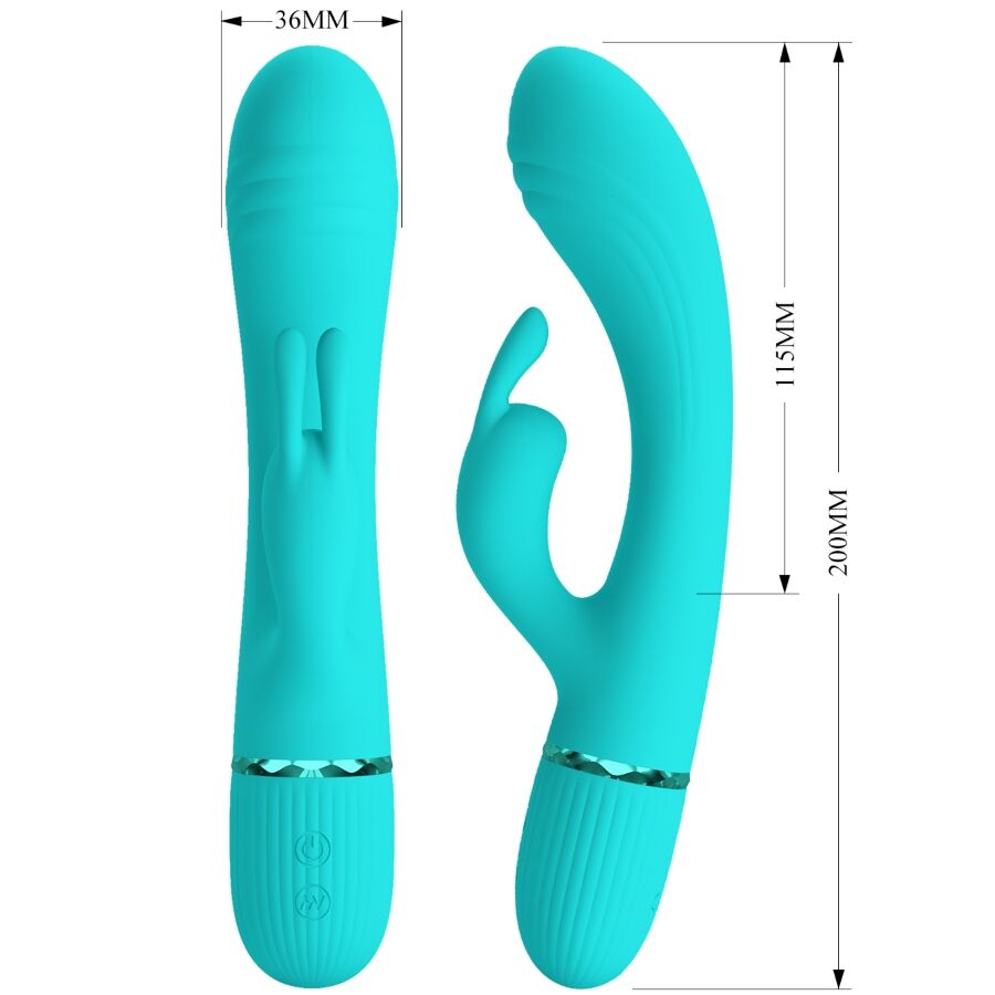PRETTY LOVE - SCOCCO VIBRATOR RABBIT TURQUOISE - My naughty haven #